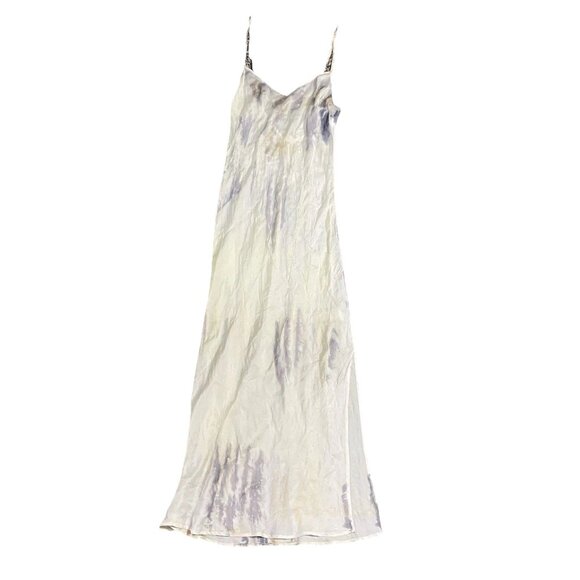 urban outfitters Satin Maxi Slip Dress Medium Tie dye - Picture 1 of 6